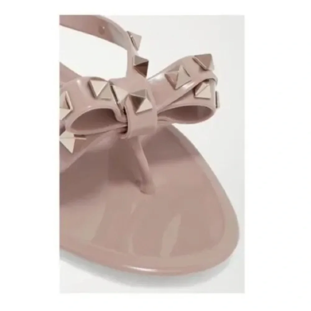 VALENTINO GARAVANI Rockstud rubber flip flops sandals - Picture 4 of 6